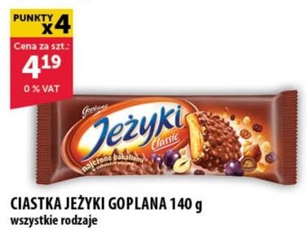 Eurocash CIASTKA JEŻYKI GOPLANA 140 g oferta