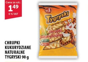 Eurocash CHRUPKI KUKURYDZIANE NATURALNE TYGRYSKI 90 g oferta