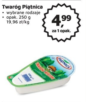 Odido Piątnica twaróg wiejski półtłusty 250 g oferta