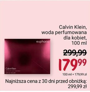Rossmann Woda perfumowana calvin klein oferta