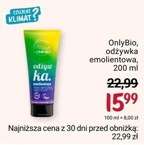Rossmann Odżywka do włosów onlybio oferta
