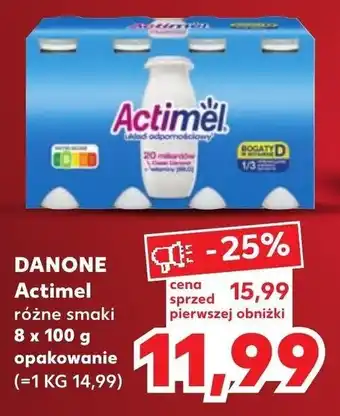 Kaufland DANONE Actimel 8 x 100 g, opak. oferta