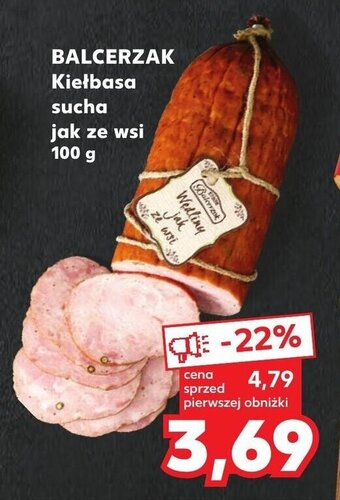 Kaufland BALCERZAK Kiełbasa sucha jak ze wsi 100 g oferta