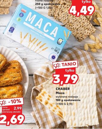 Kaufland CHABER Maca 180 g oferta