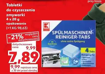 Kaufland Tabletki do czyszczenia zmywarki 4 x 20 g opak. oferta