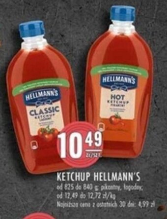 Stokrotka KETCHUP HELLMANN'S 825-840 g oferta
