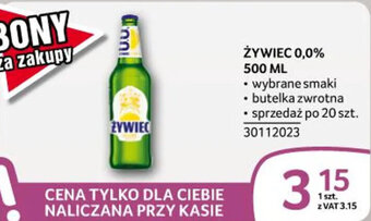 Selgros ŻYWIEC 0,0% 500 ML oferta