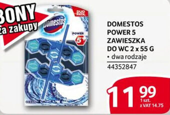 Selgros DOMESTOS POWER 5 ZAWIESZKA DO WC 2 x 55 G oferta