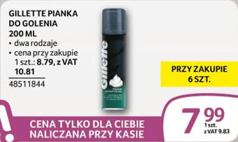 Selgros GILLETTE PIANKA DO GOLENIA 200 ML oferta