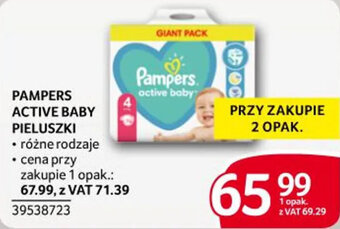 Selgros PAMPERS ACTIVE BABY PIELUSZKI oferta