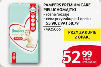 Selgros PAMPERS PREMIUM CARE PIELUCHOMAJTKI oferta