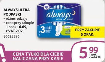 Selgros ALWAYS ULTRA PODPASKI oferta