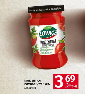 Selgros ŁOWICZ KONCENTRAT POMIDOROWY 190 G oferta
