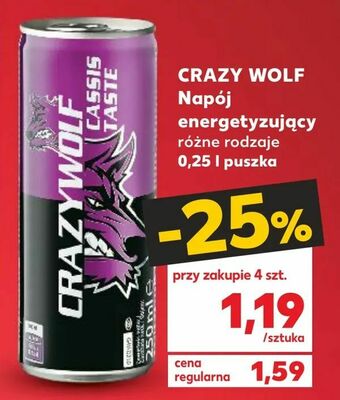 Kaufland CRAZY WOLF Napój energetyzujący oferta