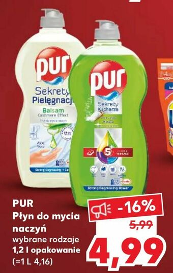 Kaufland PUR Płyn do mycia naczyń oferta