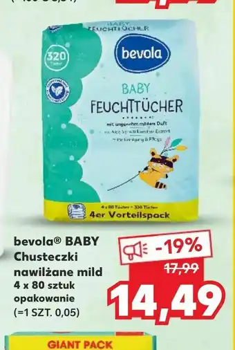 Kaufland bevola ® BABY Chusteczki nawilżane mild oferta