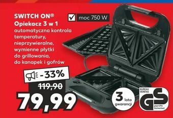 Kaufland SWITCH ON ® Opiekacz 3 w 1 oferta