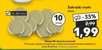 Kaufland Zakrętki małe oferta