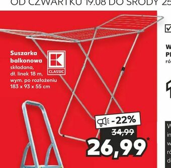 Kaufland Suszarka balkonowa oferta