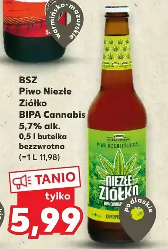 Kaufland BSZ Piwo Niezłe Ziółko BIPA Cannabis 5,7% alk. oferta