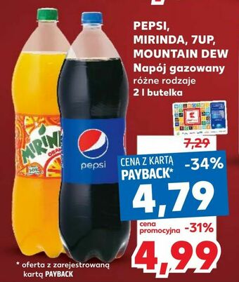 Kaufland PEPSI, MIRINDA, 7UP, MOUNTAIN DEW Napój gazowany oferta