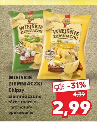 Kaufland WIEJSKIE ZIEMNIACZKI Chipsy ziemniaczane oferta