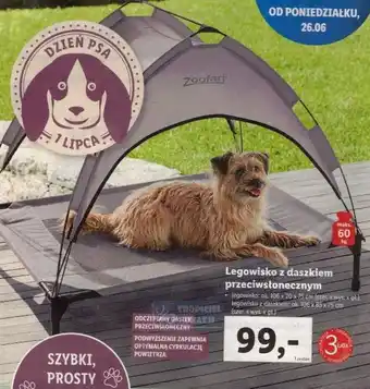 Lidl Legowisko z daszkiem przeciwsłonecznym, 1 szt. oferta