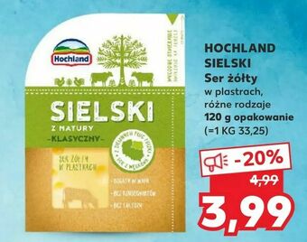Kaufland HOCHLAND SIELSKI Ser żółty oferta