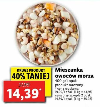 Lidl Mieszanka owoców morza oferta