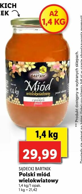 Lidl Polski miód wielokwiatowy oferta