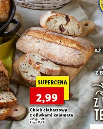 Lidl Chleb ciabattowy z oliwkami kalamata oferta
