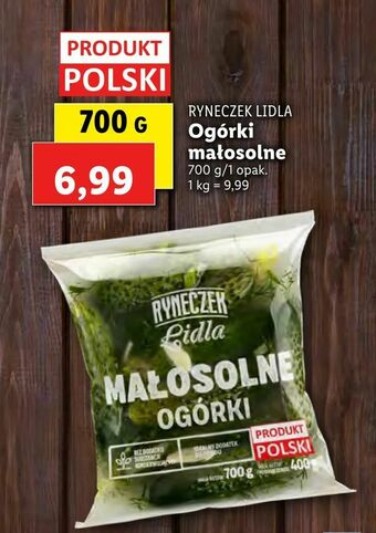 Lidl Ogórki małosolne oferta