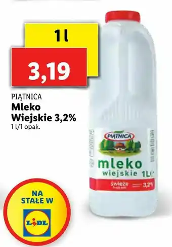 Lidl Mleko Wiejskie 3,2% oferta