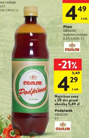 Intermarche Podpiwek OBOLON 1 l oferta