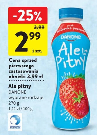 Intermarche Ale pitny DANONE 270 g oferta