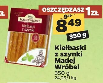 Netto Kiełbaski z szynki Madej Wróbel oferta
