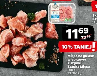 Netto Mięso na gulasz wieprzowy z szynki sztuka mięsa oferta