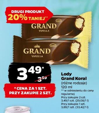 Netto Lód vanilla koral grand gold oferta