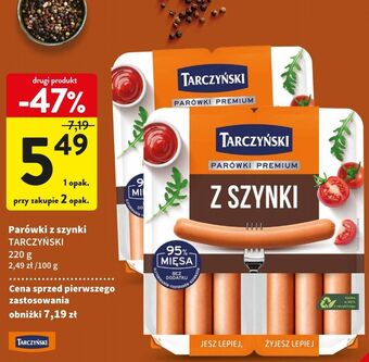 Intermarche Parówki z szynki tarczyński oferta