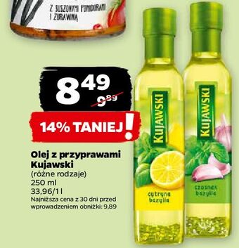 Netto Olej czosnek bazylia kujawski ze smakiem oferta