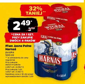 Netto Piwo harnaś jasne pełne oferta