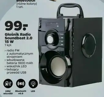 Netto Głośnik Radio Soundbeat 2,0 15 W oferta