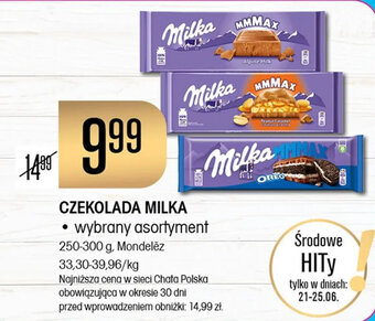 Chata Polska CZEKOLADA MILKA 250-300 g oferta