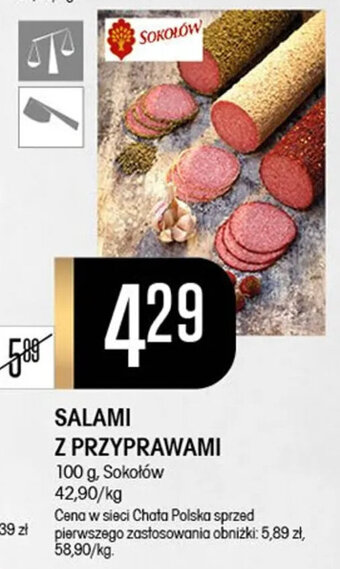 Chata Polska SALAMI Z PRZYPRAWAMI 100 g oferta