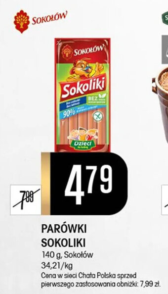 Chata Polska PARÓWKI SOKOLIKI 140 g oferta