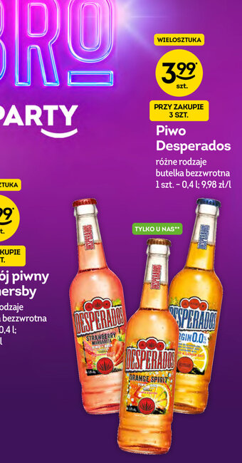 Żabka Piwo Desperados 400ml oferta