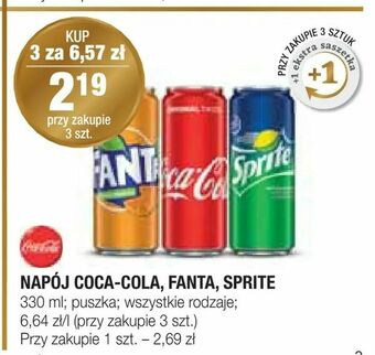 Stokrotka NAPÓJ COCA-COLA, FANTA, SPRITE oferta