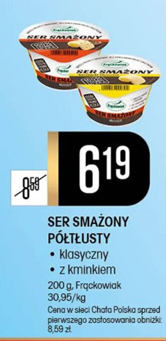 Chata Polska SER SMAŻONY PÓŁTŁUSTY 200 g oferta