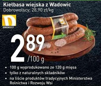 Stokrotka Kiełbasa wiejska z Wadowic oferta