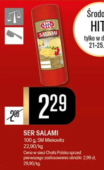 Chata Polska SER SALAMI 100 g oferta